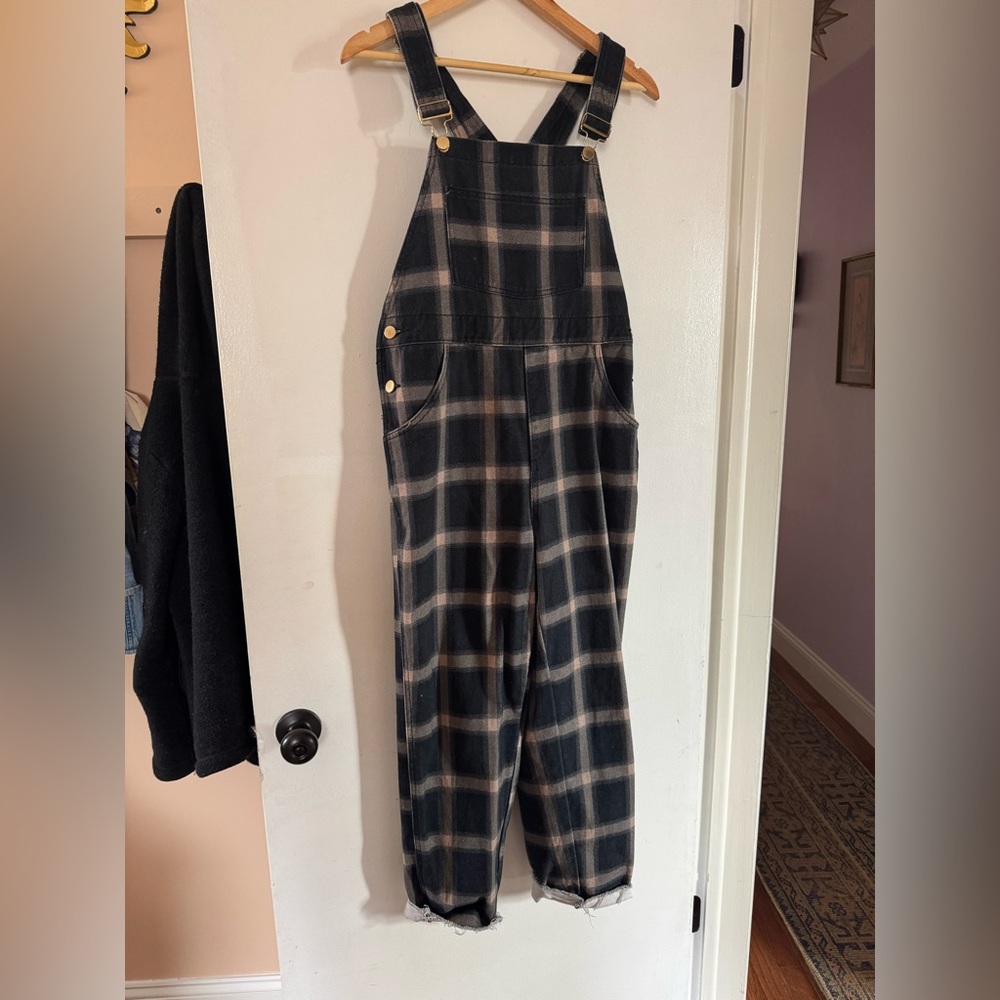 WeWoreWhat Plaid Overalls